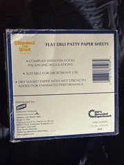 10x Deli Patty Wax Paper 1000 Sheets Dixie Each 5.5” x 5.5” …W