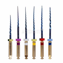 6pcs Endodontic Dental NiTi Engine Use Heat Activated Rotary Files 19mm/25mm