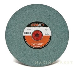 8″ x 1″ x 1-1/4-1/2″ CGW Bench or Pedestal Grinding Wheel Green Silicon Carbide