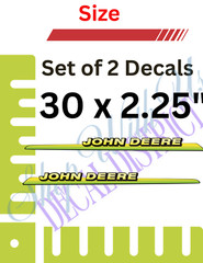 Lawn Tractor Hood John Deere DecalsPremium Vinyl Decals 325,335 or 345 Set OF 2