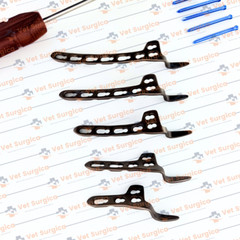 3.5mm Clávicle Hook Sáfety Locking Plátes 2H-6Holes L/R & Screw 81Pcs Set Ti
