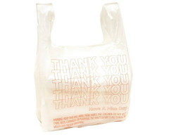 mall T-Shirt Carry Out Bags 7x5x15 2000ct Plastic Grocery Retail