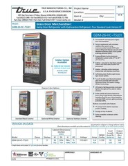 True GDM-26-HC-TSL01 Glass Door Refrigerator – Warranty- Casters – MFG – 9/2025
