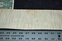 Curly Maple Raw Wood Veneer Sheet 4 x 45 inches 1/42nd 4669-71