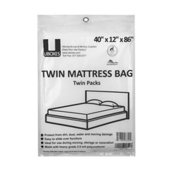 UBMOVE Twin Mattress Bags 40″ x 12″ x 86″ Set of 2 for Box Spring & Mattress