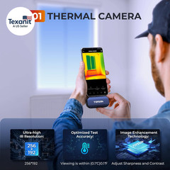 TC001 Thermal Camera for Android, Super IR 512X384 High Resolution, Thermal Imag