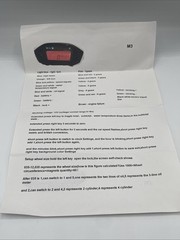 LC1116 x1000r/min LCD Digital Speedometer New Open Box
