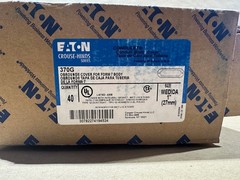 40x Pack Eaton Crouse-Hinds 370 Form-7 Sheet Steel 1″ Blank Conduit Body Covers
