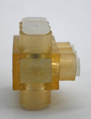 PANDUIT PCSB4-3-12Y MULTI-TAP CLEAR INSULATED ALUMINUM CONNECTOR BLOCK BOX OF 12