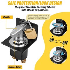 500A High Current Battery Disconnect Switch, 12-36V Cut Off Switch…