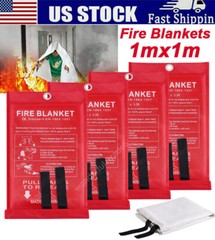 Emergency Fire Blanket Fiberglass Suppression Flame Retardant Home Fire Blanket