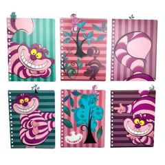 Cheshire Cat Spiral Bound Notebook 144 Lined Pages Alice In Wonderland 8X7