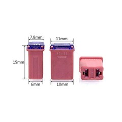 10Pcs 25 Amp Car Micro Cartridge Fuses, Female Fuse, Slow beige 25A