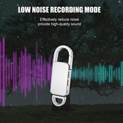 Voice Recorder 8GB Digital Audio Device Activated Sound Tape Dictaphone Keychain
