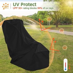 YHINGG Gas Rototiller Cover Waterproof Oxford Cloth Rear Tine Tiller Black