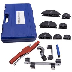 Ratcheting Pipe Bender HVAC Refrigeration Tube Bending Heads Cutter Tool Kit New