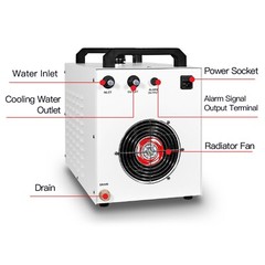 S&A CW3000TG CO2 Industrial Water Chiller for 80W 60WCO2 Laser Cutting Machine