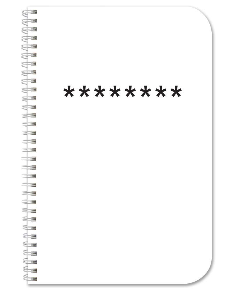 Password Book Organizer, 3.5″ x 5.25″ Wire-O, 120 Pages