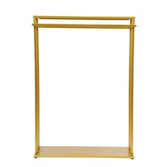 Gold Metal Clothing Display Rack ‎floor Standing Clothes Rack For Clothing Store