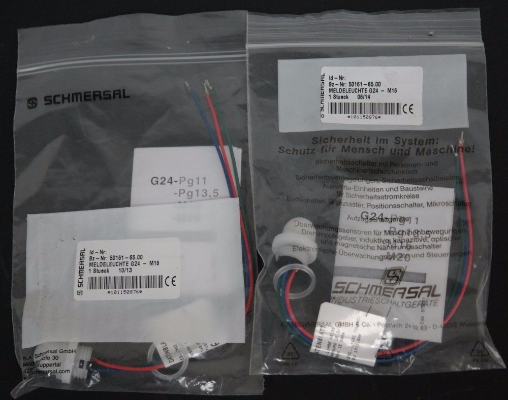 LOT OF 2 NIB SCHMERSAL 50161-65.00 INDICATOR LAMPS LED