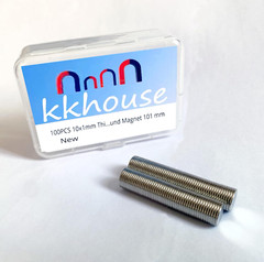 100PCS 10x1mm Thin Neodymium Magnets 10mmX1mm Permanent Magnet disc 10x1mm Ma…