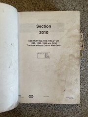 Case 1190 1290 1390 1194 1294 1394 Tractor Service Shop Repair Manual ORIGINAL!