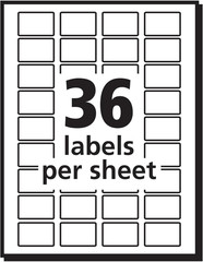 Removable Labels White 0.5 x 0.75 Inches Pack of 1008 for Organization Office