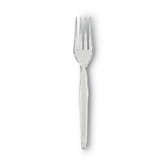 Dixie FH017 Heavyweight Plastic Cutlery Forks – Clear (1000/Carton) New