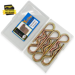 12 Pcs Heavy Duty Hitch Pins Clip R Clips Spring Retaining Wire Hair Pins Cotter