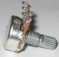 Linear ( B ) Taper 10k Ohm Potentiometer – 6mm (1/4″) Shaft – 1/8 Watt 10000 Ohm