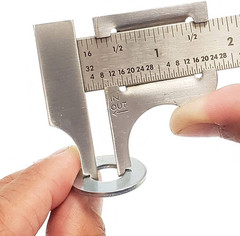 Slide Caliper #729, 16Th and 32Nd Graduation, 0 to 4-Inch Range, inside and outs