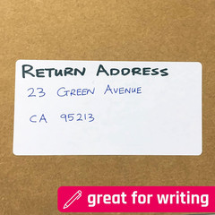 4″ x 6″ – Large Labels for Storage Bins Organizing, Big White Stick on Adhesive