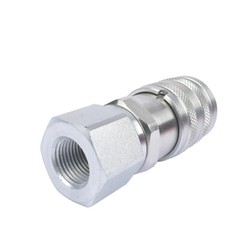 3/8″ Flat Face Hydraulic Quick Connect Coupler Set , 1/2″ NPT Thread FF38M-08N