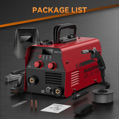 ARCCAPTAIN 2 in 1 MIG Welder 130A Flux Core MIG/MMA Welding Machine Gasless 2026