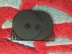 HIGH QUALITY DOUBLE DVD BLACK TRAY SWING TRAY, 200/CS