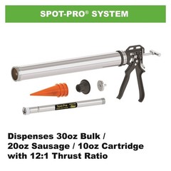 Roofing Sealant Dispenser Kit for Metal Fasteners 30oz Extension Nozzle