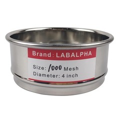 1000 Mesh Lab Sieves 4” Diameter Stainless Steel Wire Cloth
