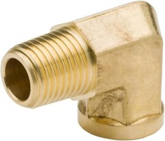Legines 1/8 Inch Brass Street 90 Degree Elbow 1/8″ NPT 1/8, Pack Of 2,Brass