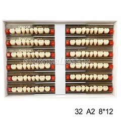 Dental Acrylic Denture Resin Teeth Upper Lower Full Set Shade A1/A2/A3 3/8/16 SD