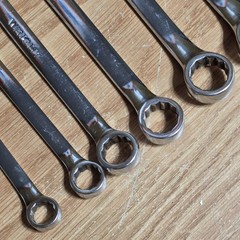 Wright Tool Combination Wrench Set 11 Piece SAE Set 911 3/8 Through 1 Made USA