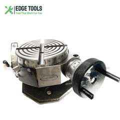 4″100mm Tilting Rotary Table With M6 Clamp Kit for Milling Machine USA EDGETOOLS