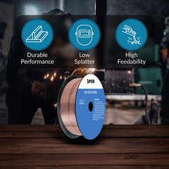 (2 x 10-Lb Spools) ER70S-6 .023″ (0.6 mm) Mild Steel MIG Welding Wire