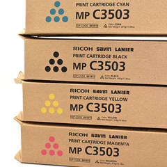 Lot of 4x Genuine Ricoh MPC3503,C3003 CMYK Toner 841813, 841814, 841815, 841816