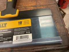 DEWALT Drywall 10″ Blue Steel Taping Knife w/ Soft Grip Handle | DXTT-2-126