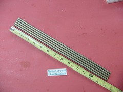 5 Pieces of 1/4″ C360 BRASS SOLID ROUND ROD 14″ long .250″ Lathe Bar Stock
