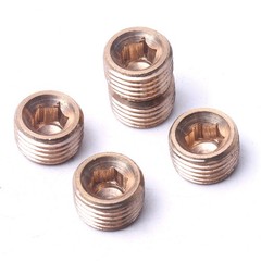 20pcs 1/8″ 1/4″ 3/8″ 1/2″ NPT Brass Hex Countersunk Plugs Socket Pipe Fittings