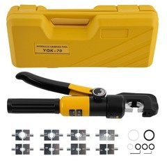 Professional Wire Crimping Tool Set 12AWG-2/0AWG with 9 Dies and Storage Case