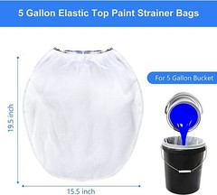 50 Pieces Paint Strainer Bags Include 50 Pieces 5 Gallon White Fine Mesh Filters