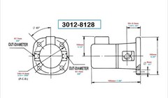 VERTEX 1/8HP SELF PRIMING COOLANT PUMP 220V/3 PHASE (3012-8128)