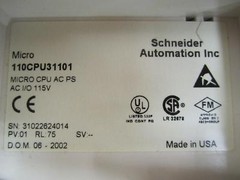Modicon 110CPU31101 CPU Module AC Power Supply
